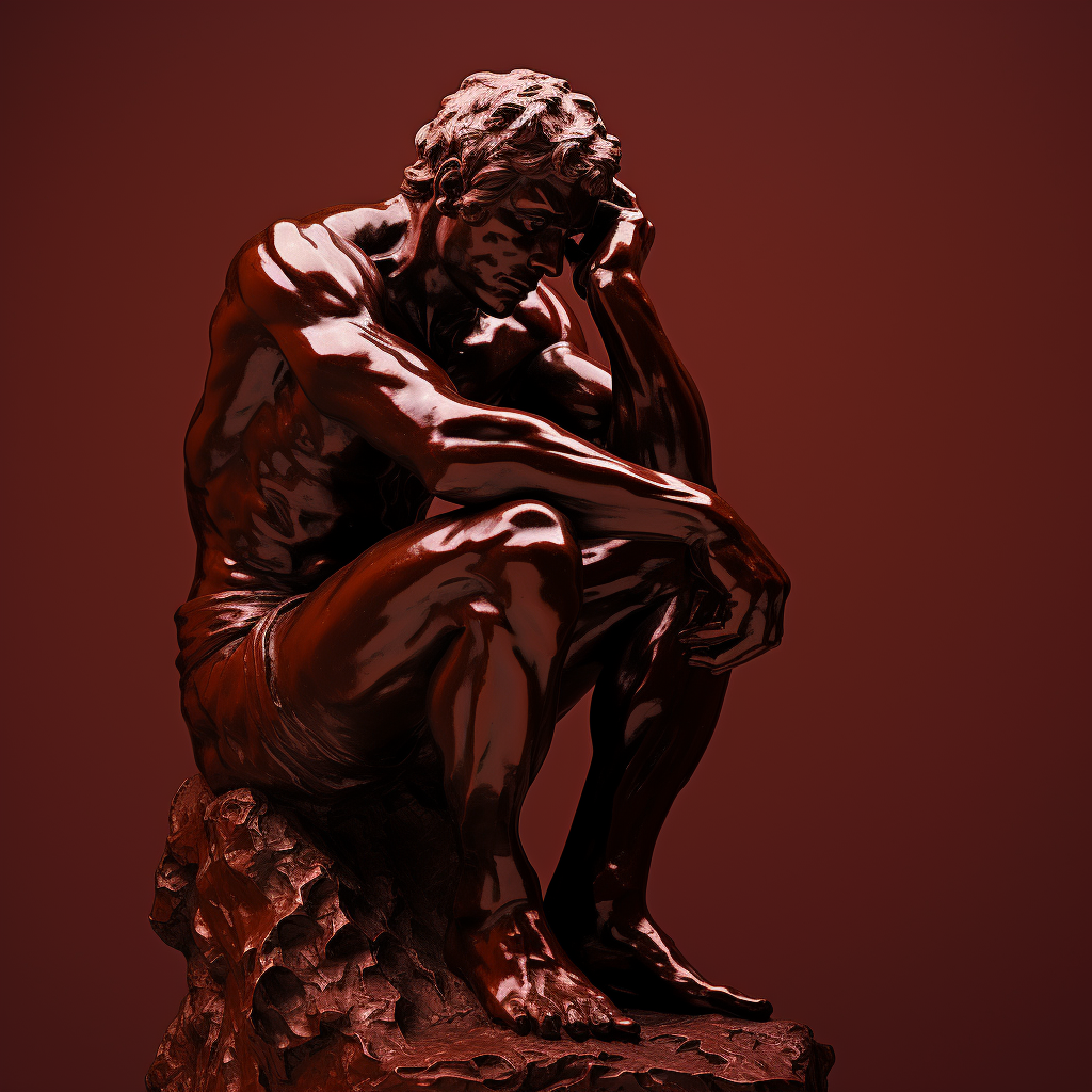 The David - the thinker